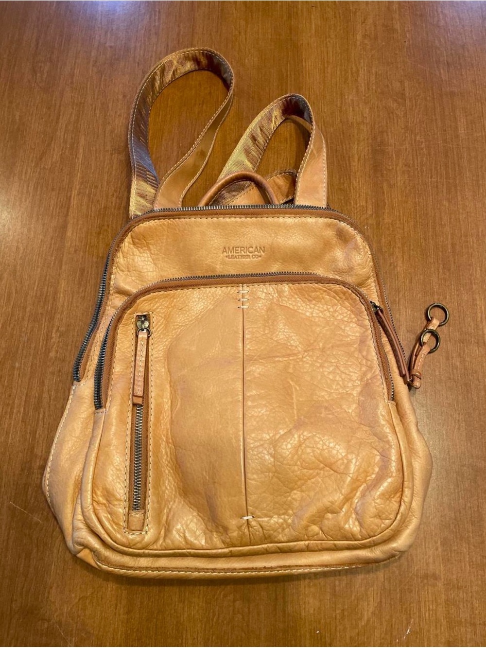 American Leather Co. Women's Tan Leather Backpack